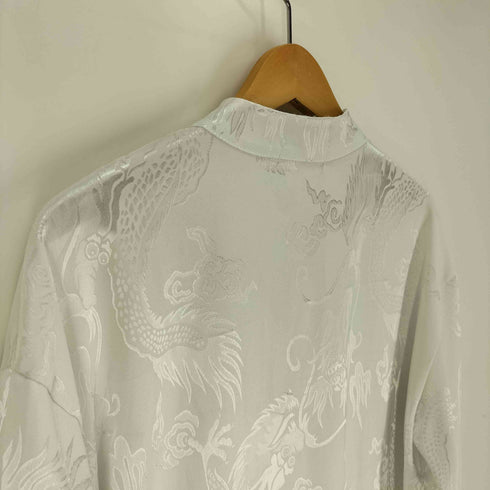 DASHAYU ドラゴン 龍 チャイナボタン 総柄 L/S チャイナシャツ レディース