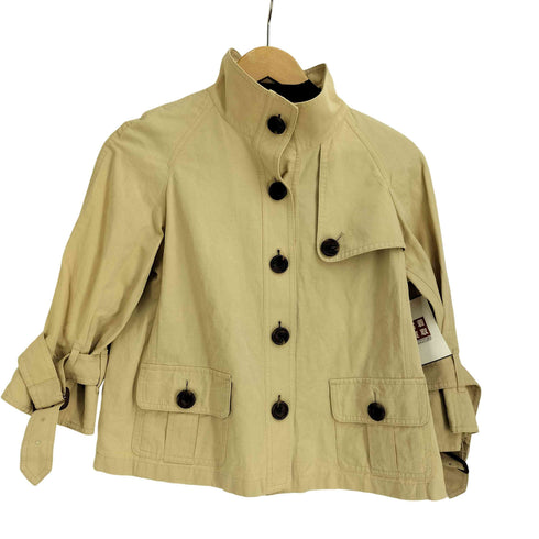 バーバリーロンドン BURBERRY LONDON ショート トレンチ 七分袖 ジャケット レディース JPN:38