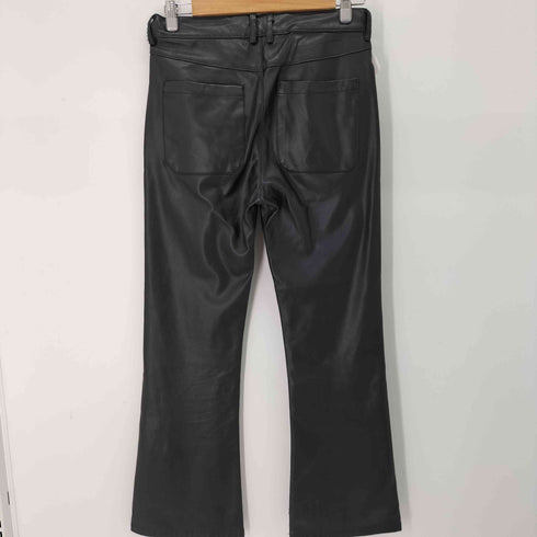 ザラ ZARA フェイクレザーセミフレアパンツ メンズ 36