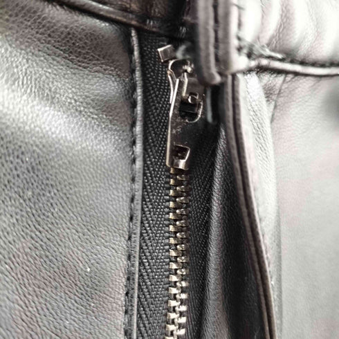 ザラ ZARA フェイクレザーセミフレアパンツ メンズ 36