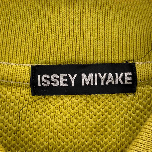 イッセイミヤケ ISSEY MIYAKE ボーダーコットンカットソー 長袖ポロ メンズ JPN:M