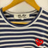 プレイコムデギャルソン PLAY COMME des GARCONS AD2013 STRIPED L/S T-SHIRT RED HEART メンズ JPN:L