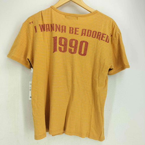 ヒステリックグラマー HYSTERIC GLAMOUR NEVER STOPS ラメボーダー S/S Tシャツ レディース FREE