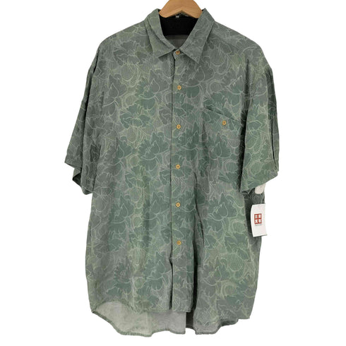 総柄 シルク S/S シャツ メンズ