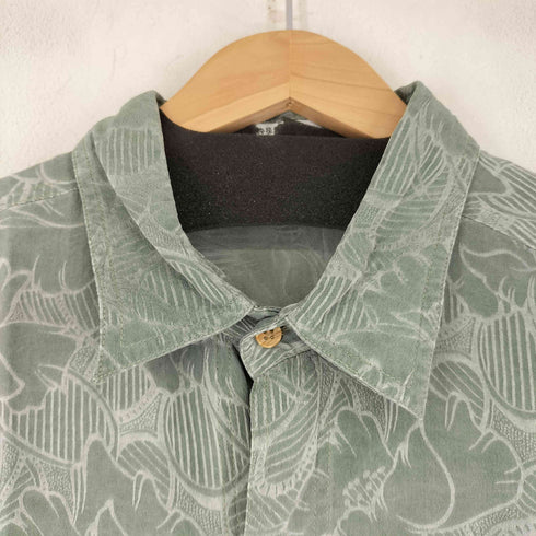 総柄 シルク S/S シャツ メンズ