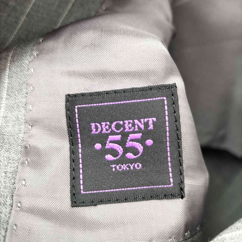 ディセント DECENT55 ストライプ ウール シングル3Bテーラードジャケット セットアップ メンズ 48