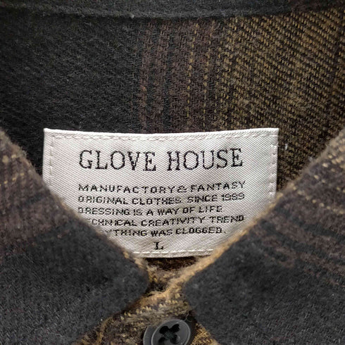 グローブハウス GLOVE HOUSE オンブレチェックシャツ メンズ JPN:L