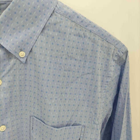 ランバンコレクション LANVIN COLLECTION ドット柄 ボタンダウン ロングスリーブシャツ メンズ EUR:50