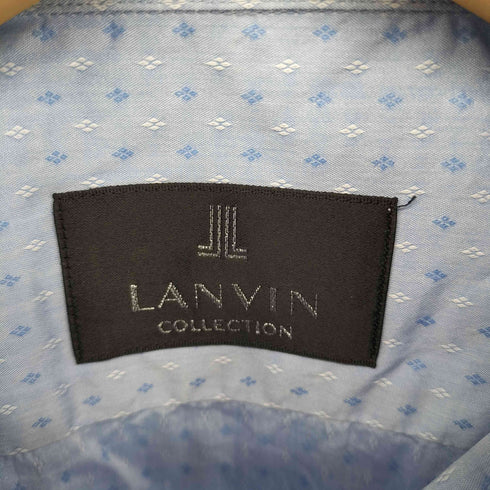 ランバンコレクション LANVIN COLLECTION ドット柄 ボタンダウン ロングスリーブシャツ メンズ EUR:50