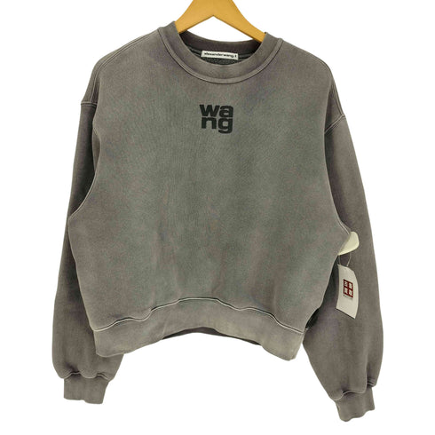 アレキサンダーワン Alexander Wang alexanderwang.t SWEATSHIRT WITH LOGO ロゴ プリント スウェット レディース import:XS