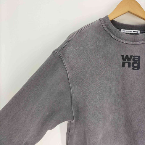 アレキサンダーワン Alexander Wang alexanderwang.t SWEATSHIRT WITH LOGO ロゴ プリント スウェット レディース import:XS