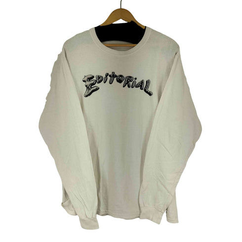 プリントクルーネック L/S Tシャツ メンズ