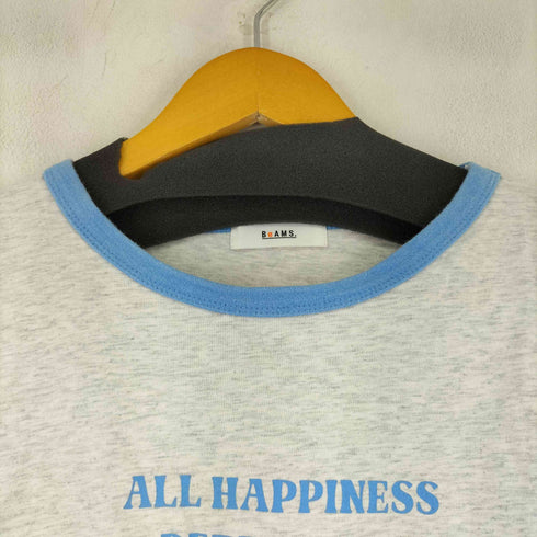 ビームス BEAMS プリントリンガーTシャツ レディース