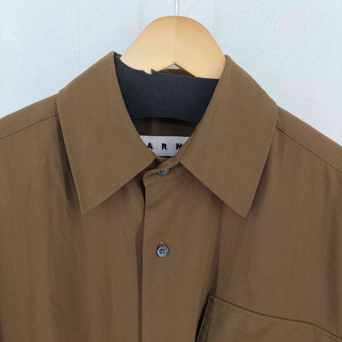 マルニ MARNI トロピカルウール半袖シャツ メンズ 44