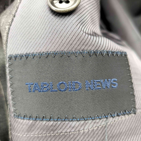 タブロイドニュース tabloid news ストライプ シングルテーラードジャケット スーツセットアップ メンズ 2