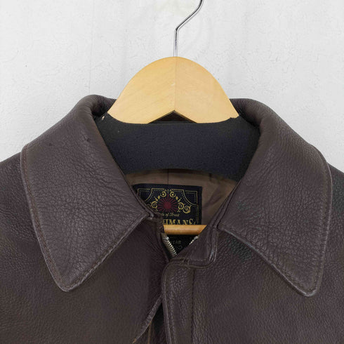 MUSHMANS DEER SKIN Adventurer CRUSAIDERS シボ革 レザージャケット メンズ 42