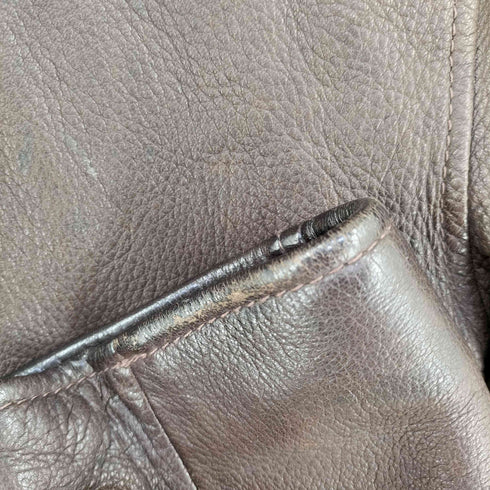 MUSHMANS DEER SKIN Adventurer CRUSAIDERS シボ革 レザージャケット メンズ 42
