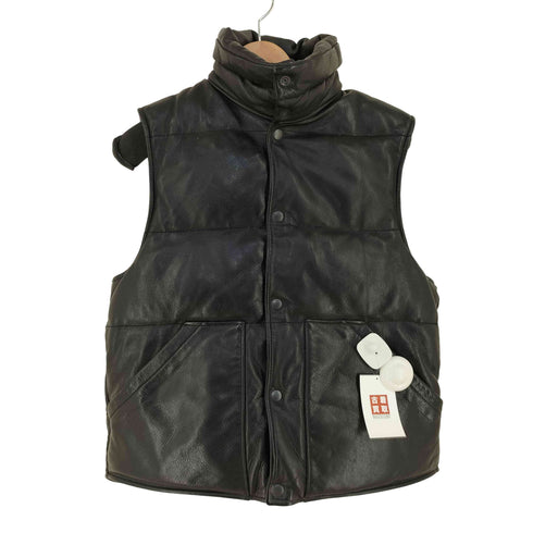MUSHMANS Utility Leather Down Vest STEER HIDE メンズ 42