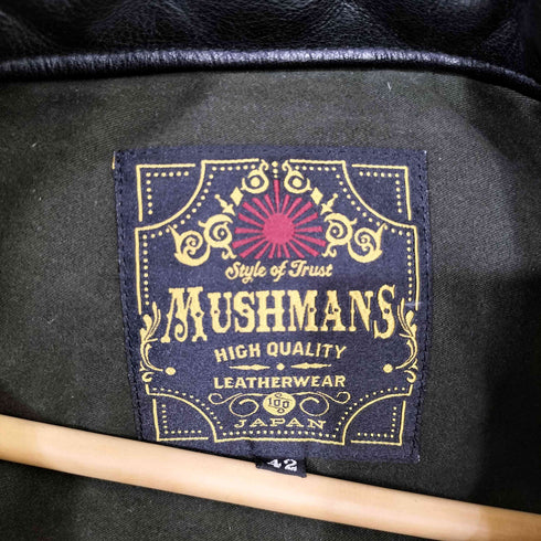 MUSHMANS Utility Leather Down Vest STEER HIDE メンズ 42