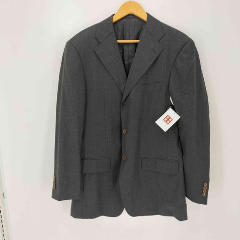 サントリア リング SARTORIA RING GUABELLO社製ウール シングルテーラードジャケット スーツセットアップ メンズ 52