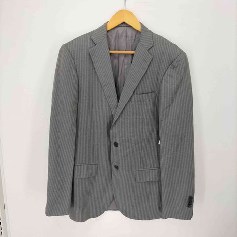リングジャケット RING JACKET SILVER LABEL ストライプ テーラードジャケット スーツセットアップ メンズ 48