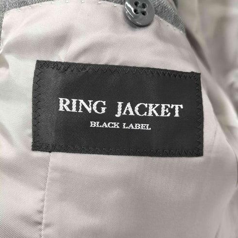 リングジャケット RING JACKET BLACK LABEL ウールシングルテーラードジャケット メンズ 46R