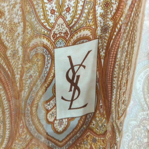 イヴサンローラン Yves Saint Laurent シルク総柄ストール レディース ONE SIZE