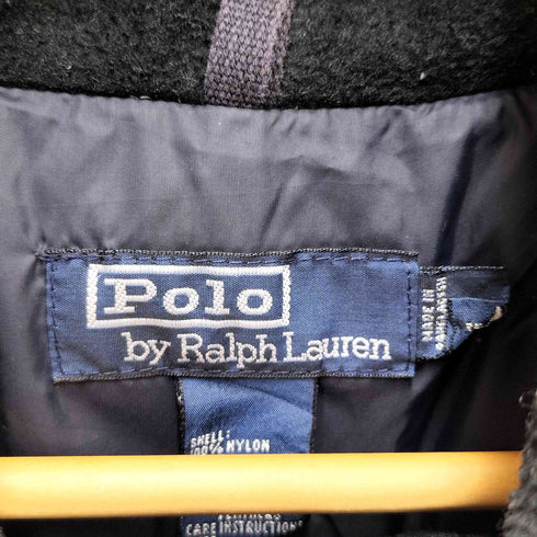 ポロバイラルフローレン Polo by RALPH LAUREN 90S 隠しポケット ジップアップ 比翼 ナイロン ダウン ジャケット メンズ import:M