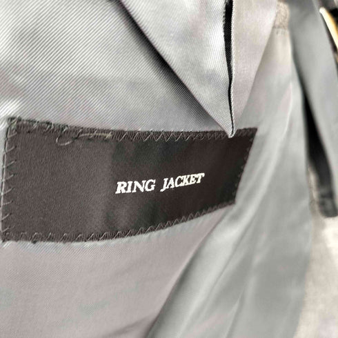 リングジャケット RING JACKET ウールシングルテーラードジャケット スーツセットアップ メンズ 48