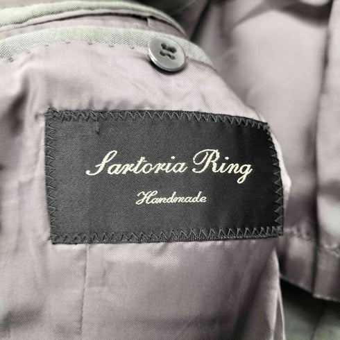 サントリア リング SARTORIA RING ウール モヘヤ 3B テーラード ジャケット 背抜き メンズ JPN:48