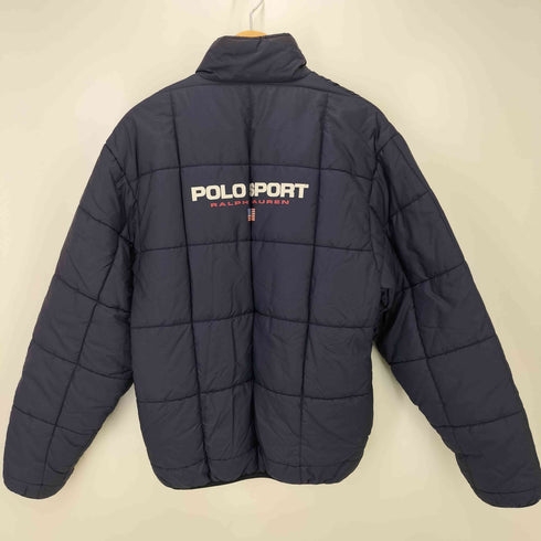 ポロスポーツラルフローレン POLO SPORT RALPH LAUREN 90S リバーシブル ハーフジップ 中綿 バッフル ナイロン ジャケット メンズ import:M