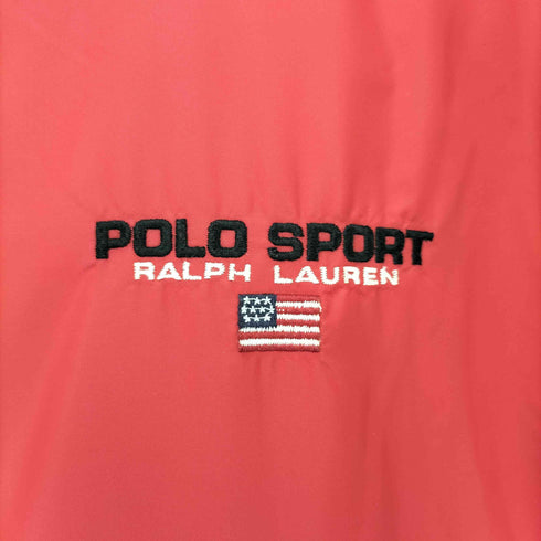 ポロスポーツラルフローレン POLO SPORT RALPH LAUREN 90S リバーシブル ハーフジップ 中綿 バッフル ナイロン ジャケット メンズ import:M