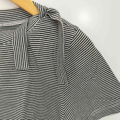 クレージュ courreges ラメ ボーダー Tシャツ レディース JPN:9号