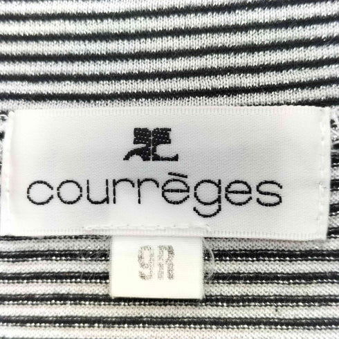 クレージュ courreges ラメ ボーダー Tシャツ レディース JPN:9号