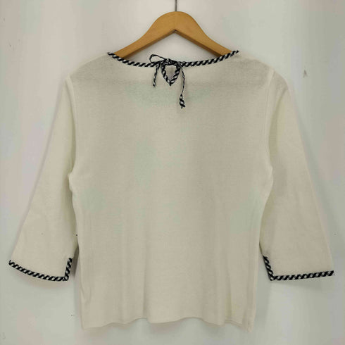 クレージュ courreges ギンガムチェック ニットカットソー レディース JPN:9号