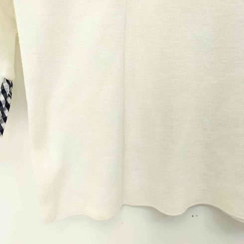 クレージュ courreges ギンガムチェック ニットカットソー レディース JPN:9号