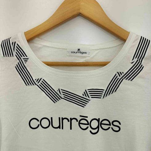 クレージュ courreges ロゴ Tシャツ レディース JPN:9号