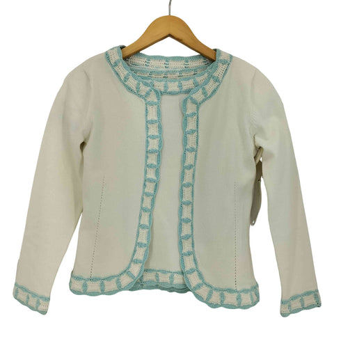 クレージュ courreges クロシェニット切替 半袖ニット&カーディガン アンサンブル レディース JPN:38