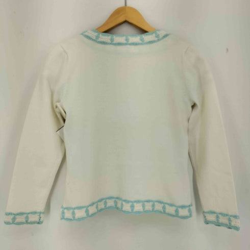 クレージュ courreges クロシェニット切替 半袖ニット&カーディガン アンサンブル レディース JPN:38