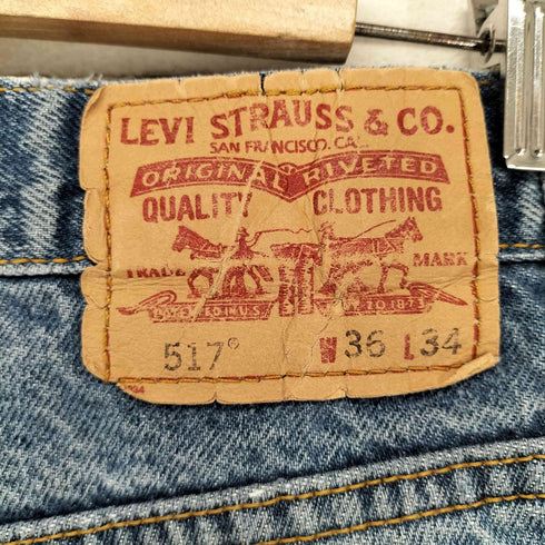 リーバイス Levis 517 ボタン裏686 07年05月製 BOOT CUT ジップフライデニムパンツ メンズ W36 L34