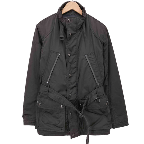 ポロバイラルフローレン Polo by RALPH LAUREN シープレザー パイピング インターナショナル ジップアップ フィールド ジャケット チンスト メンズ import:M