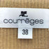 クレージュ courreges フェイクスエード切替 半袖ニット&ジップニット アンサンブル レディース JPN:38