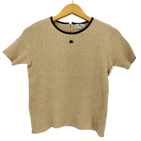 クレージュ courreges メランジ 半袖ニット レディース JPN:9号