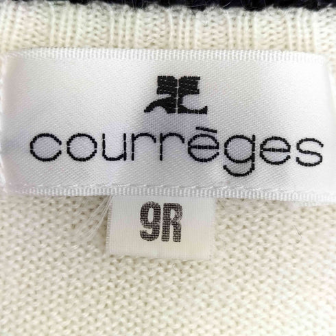 クレージュ courreges アンゴラ混 バイカラー ニット レディース JPN:9号
