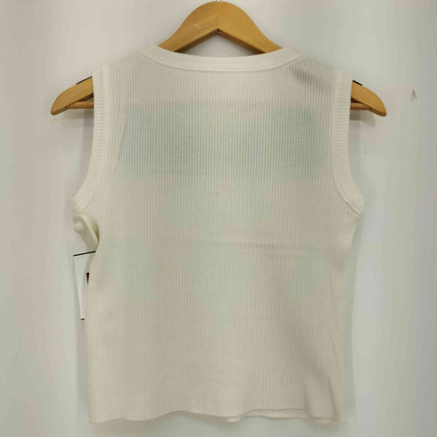 クレージュ courreges リブニット タンクトップ ベスト レディース JPN:9号