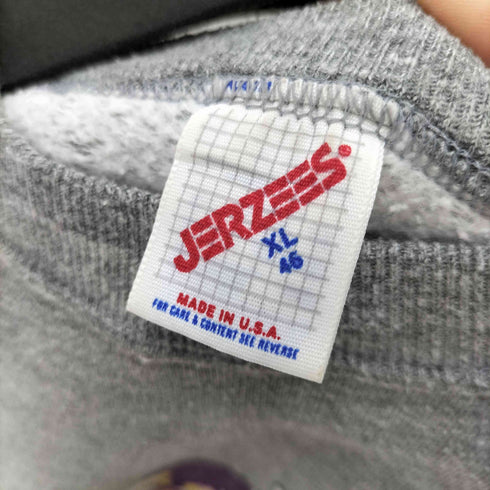 ジャージーズ JERZEES 80s USA製 チームキャラクターフロントデザインスウェット メンズ import:XL