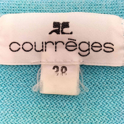 クレージュ courreges スクエアネック 半袖ニット レディース JPN:38