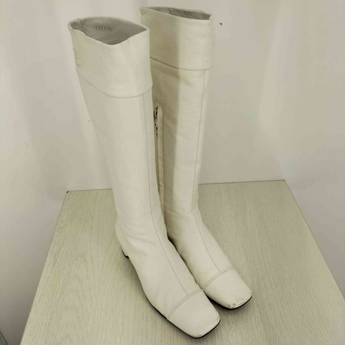 クレージュ courreges スクエアトゥ ロングブーツ レディース JPN:23.5