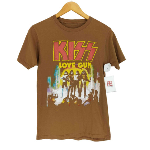 LOVE GUN クルーネックバンドTシャツ メンズ