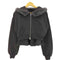 グレイル GRL ファーフードジップパーカー×ミニスカートセットアップ レディース M